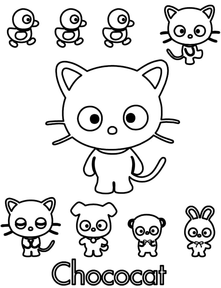 Chococat 32 Coloring Game Chococat 32