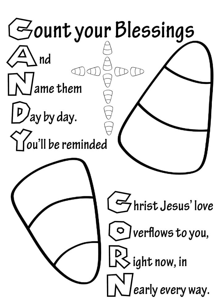 Christian Halloween Candy Corn Coloring Game Christian Halloween Candy Corn
