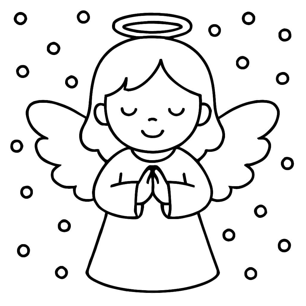 Christmas Angel Snowflake