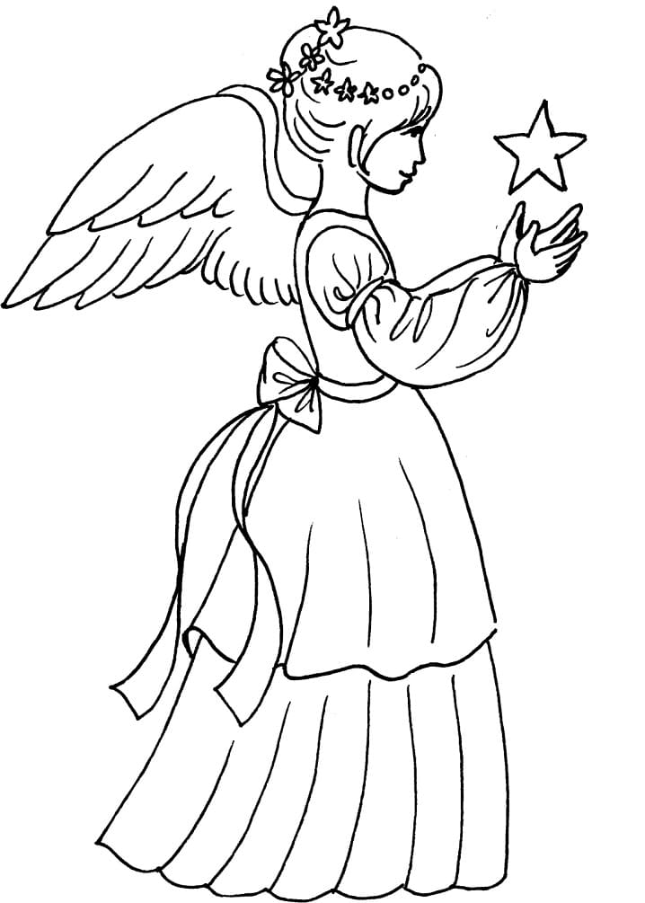Christmas Angel with Star