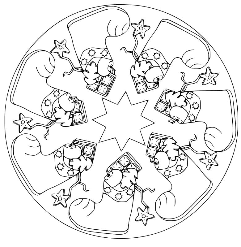 Christmas Mandala 24