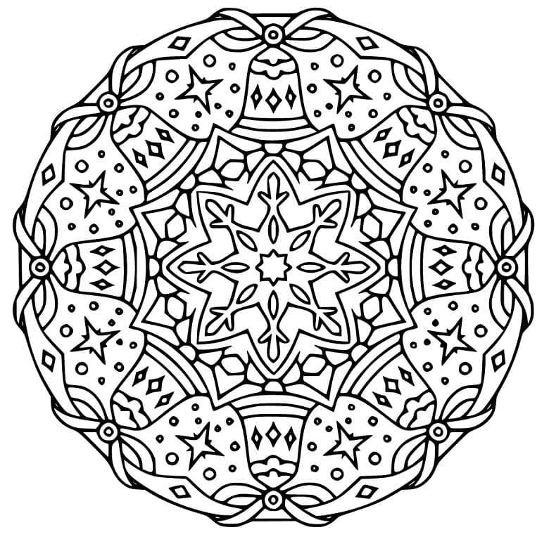Christmas Mandala 25
