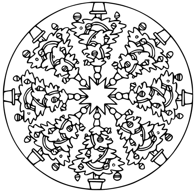 Christmas Mandala 28