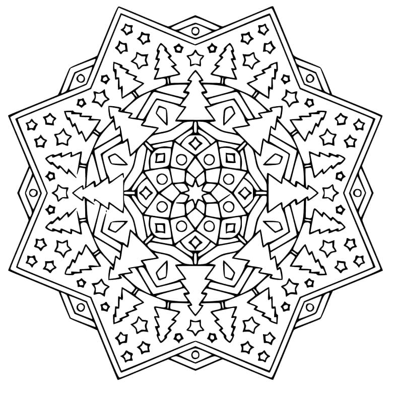 Christmas Mandala 32