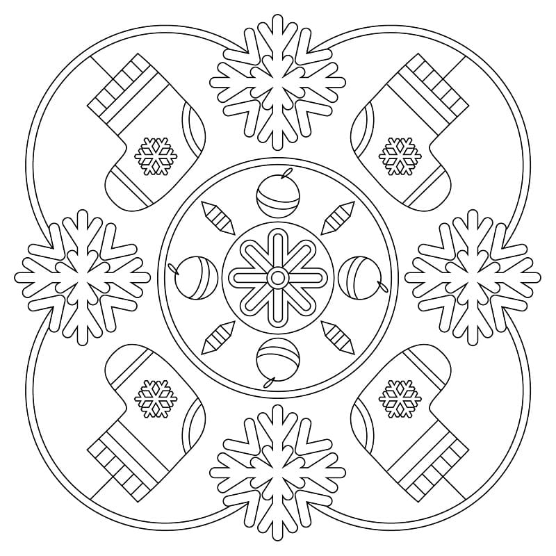 Christmas Mandala 5