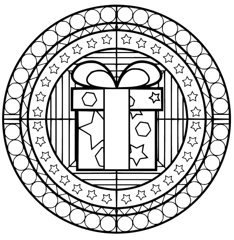 Christmas Mandala and Gift