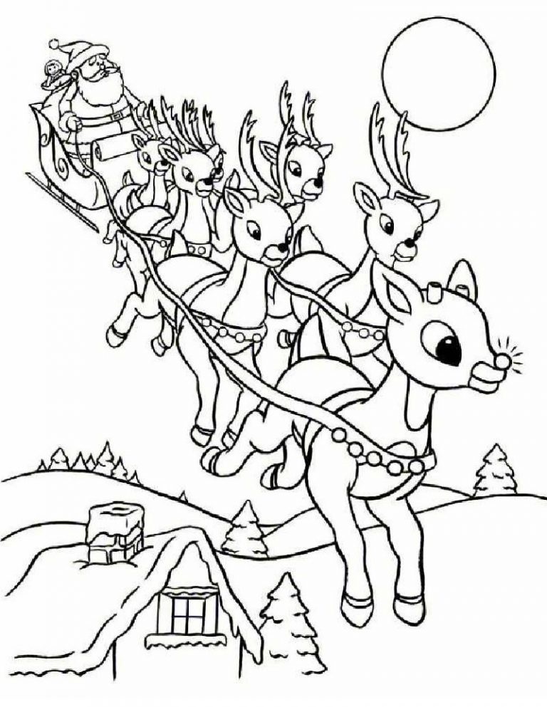 Christmas Rudolph Coloring Game Christmas Rudolph