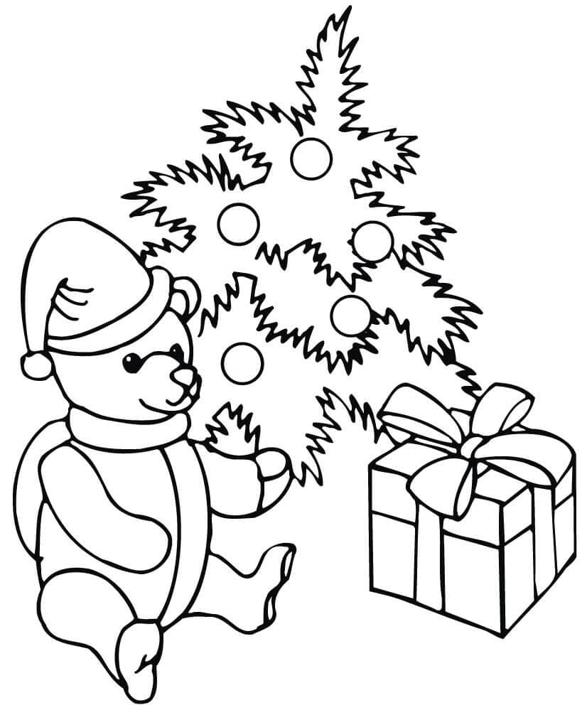Christmas Teddy Bear Coloring Game Christmas Teddy Bear