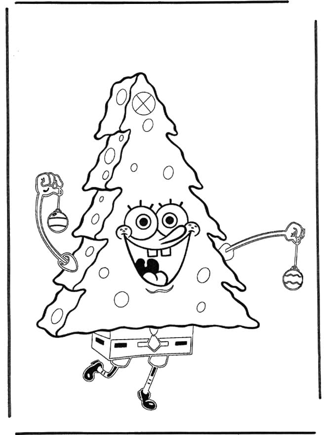 Christmas Tree SpongeBob Coloring Game Christmas Tree SpongeBob