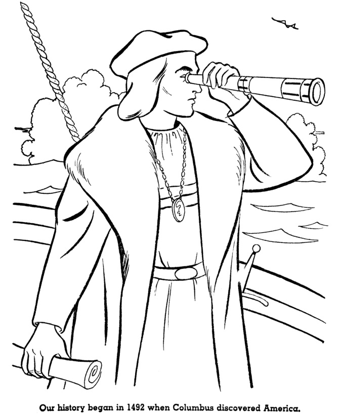 Christopher Columbus 10 Coloring