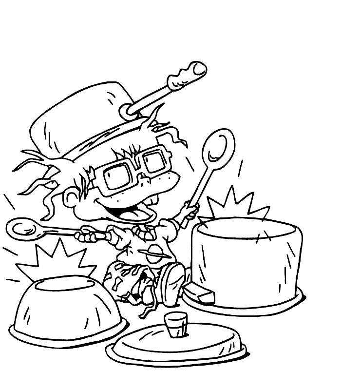 Chuckie Playing on Drums