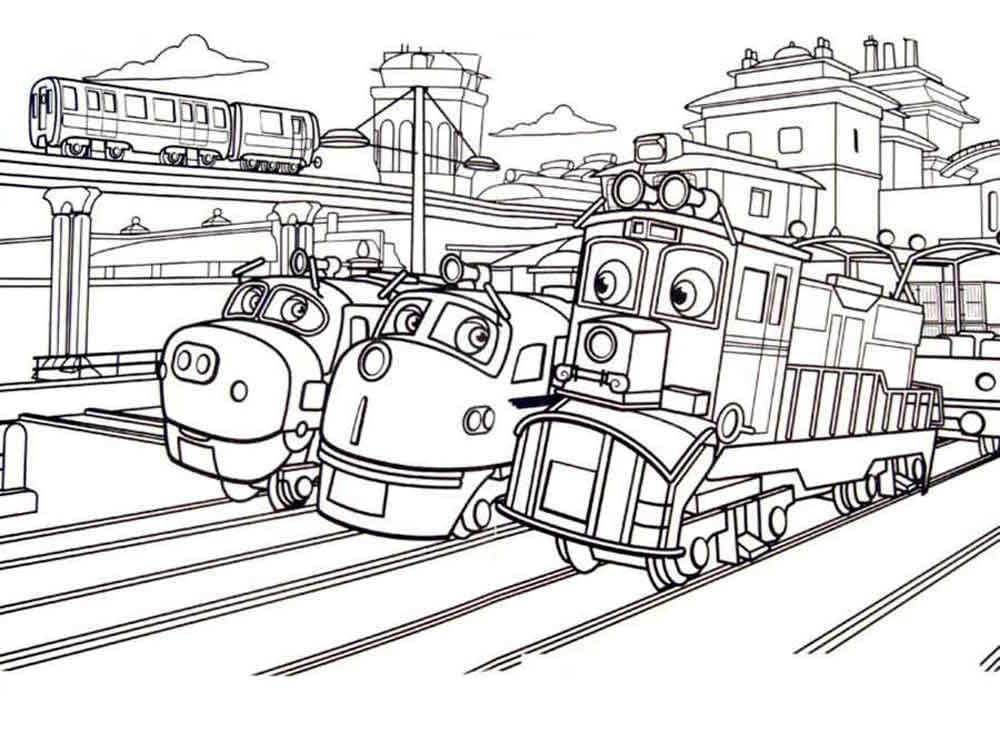 Mtambo from Chuggington Coloring - Play Free Coloring Game Online