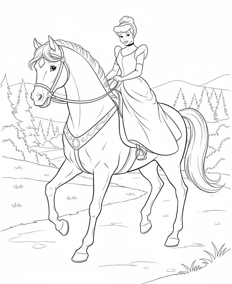 Cinderella horseback riding