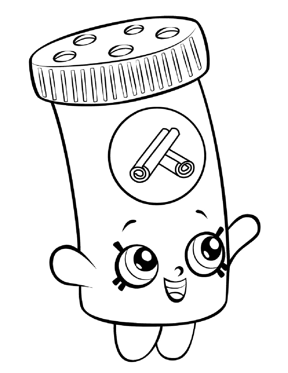 Cinnamon Sally Shopkin Coloring Game Cinnamon Sally Shopkin