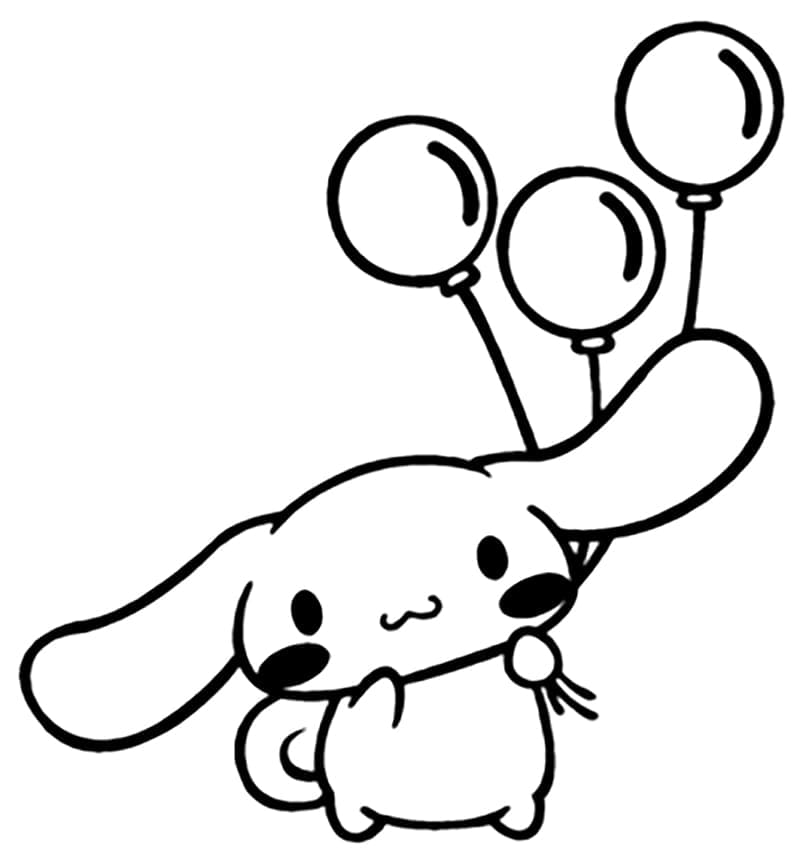 Cinnamoroll Balloons Coloring Game Cinnamoroll Balloons