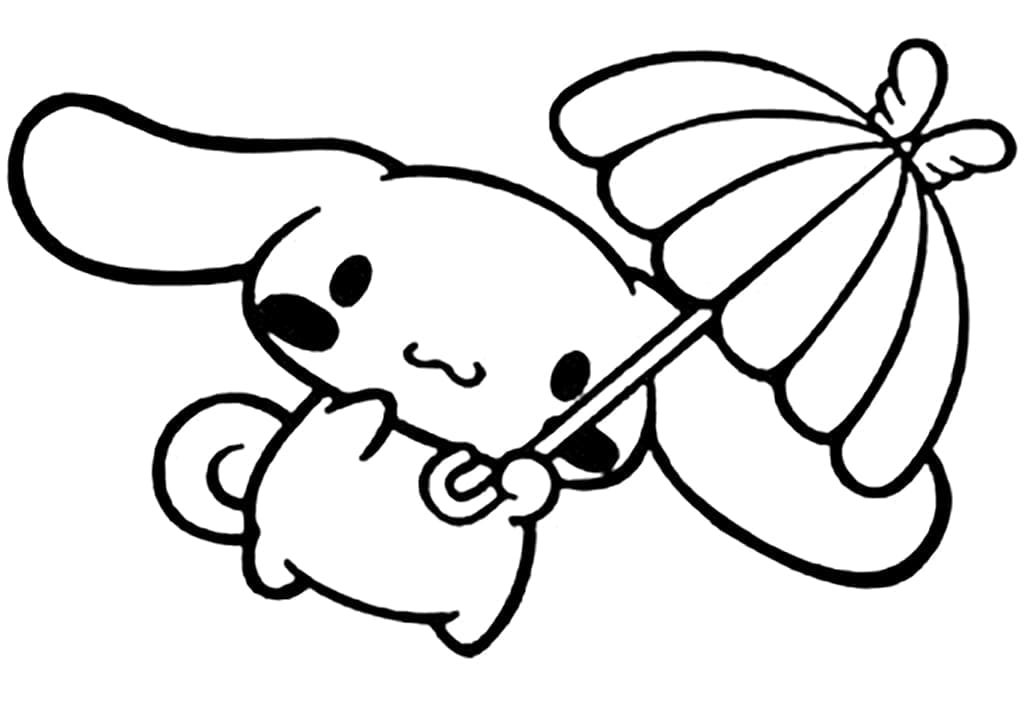 Cinnamoroll and Umbrella Coloring Game Cinnamoroll and Umbrella