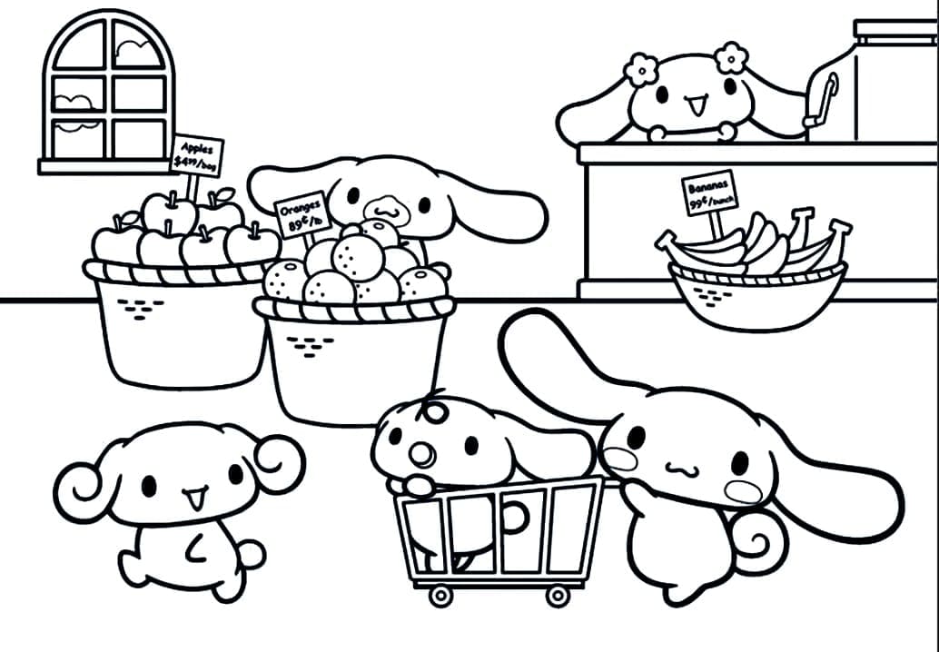 Cinnamoroll from Sanrio Coloring Game Cinnamoroll from Sanrio