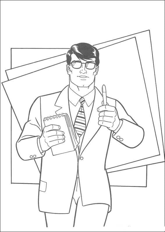 Clark Kent Coloring Game Clark Kent