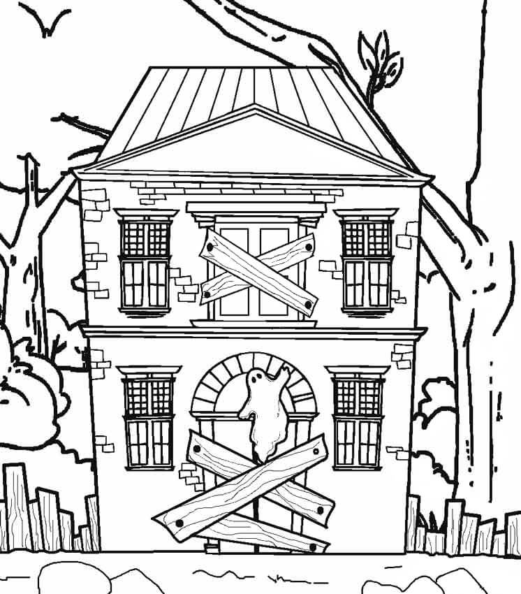 Classic Haunted House Coloring Game Classic Haunted House