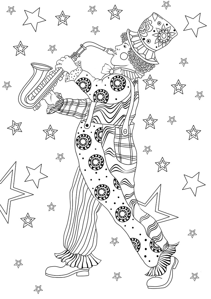 Clown from Mardi Gras Carnival