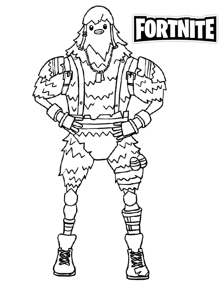 Cluck Fortnite Coloring Games - ColoringGames.Net