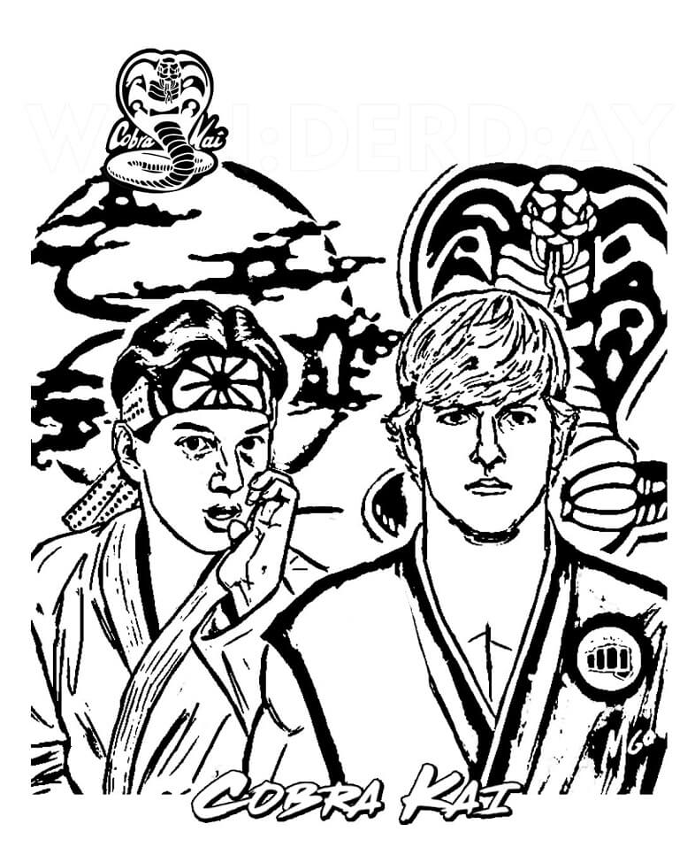 Cobra Kai Coloring Games - ColoringGames.Net