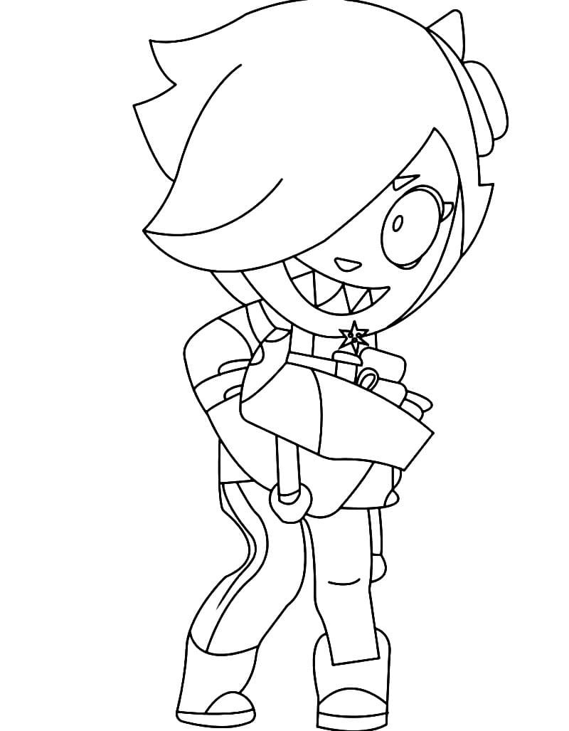 Colette Brawl Stars Coloring Game Colette Brawl Stars