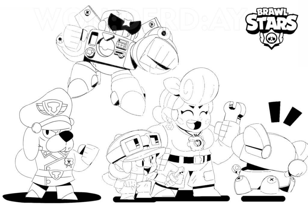 Colonel Ruffs and Team Coloring Game Colonel Ruffs and Team