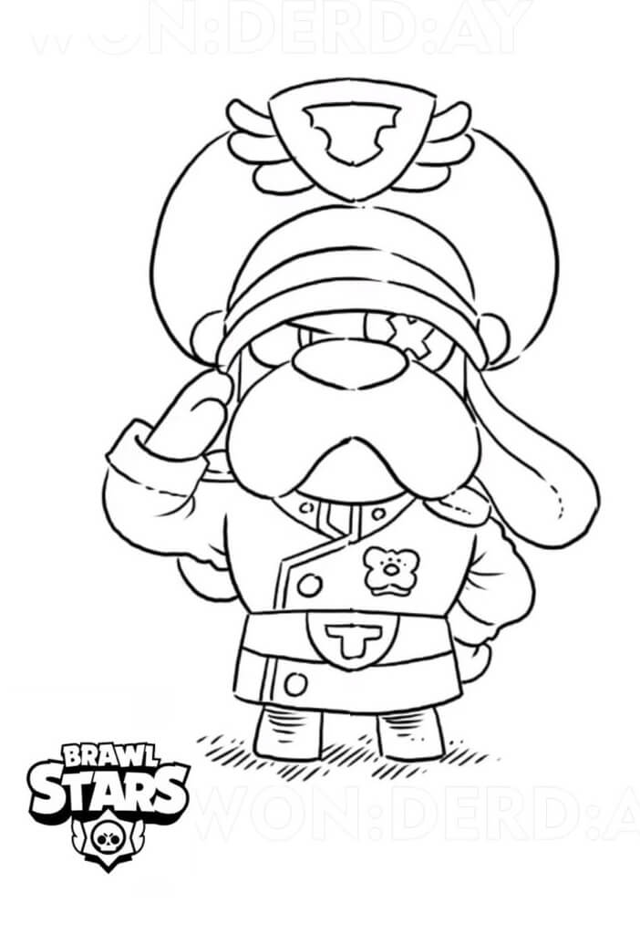 Colonel Ruffs in Brawl Stars Coloring Game Colonel Ruffs in Brawl Stars