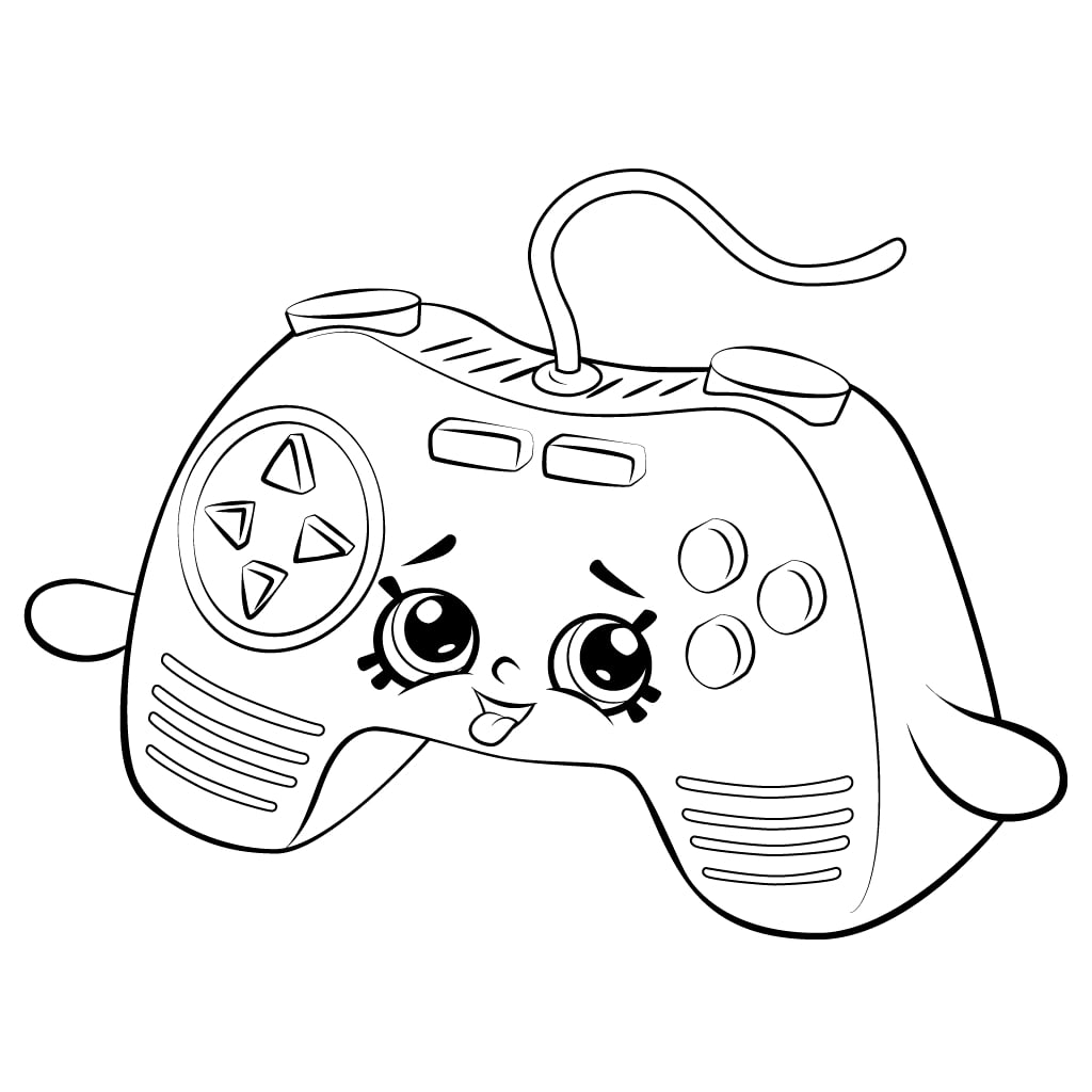 Connie Console Shopkin Coloring Game Connie Console Shopkin