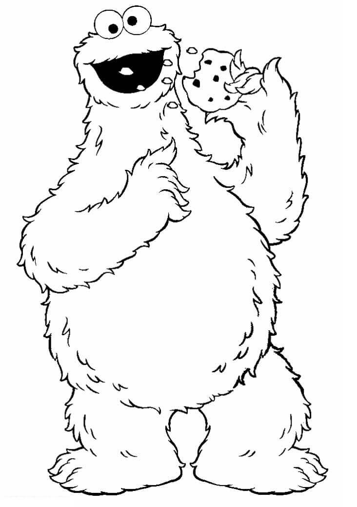 Cookie Monster Eating Cookie