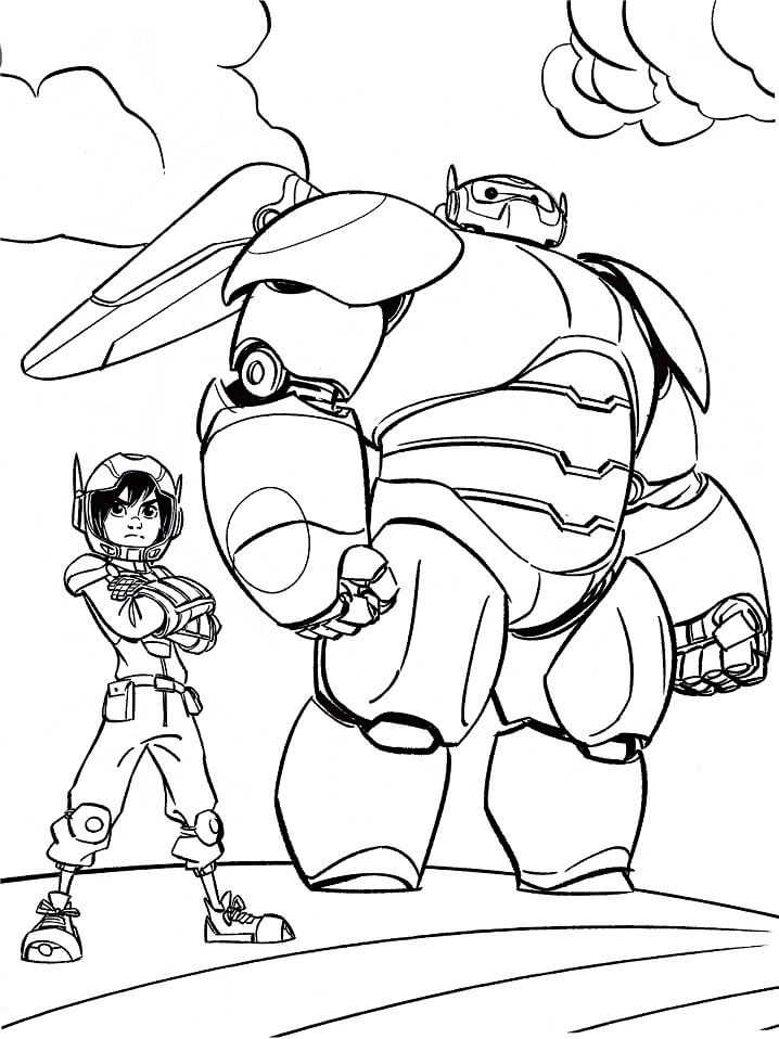 Cool Baymax and Hiro