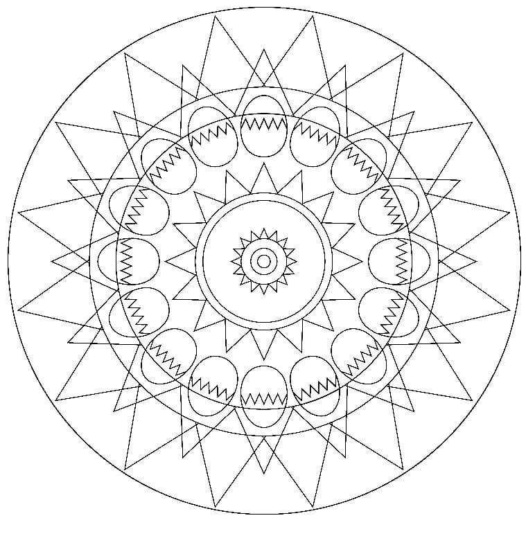 Cool Easter Mandala Coloring Game Cool Easter Mandala
