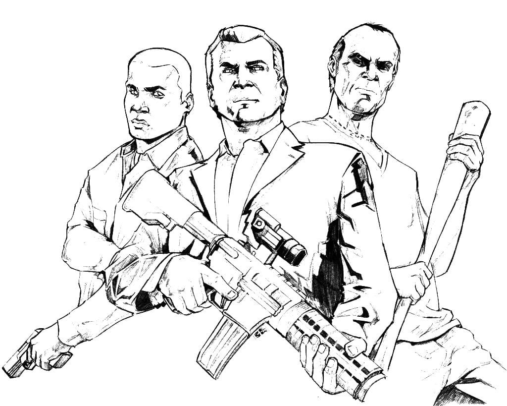 GTA Coloring Games - ColoringGames.Net