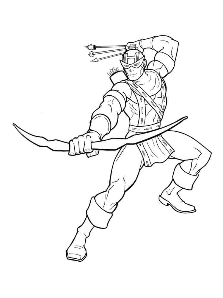 Cool Hawkeye Coloring Game Cool Hawkeye