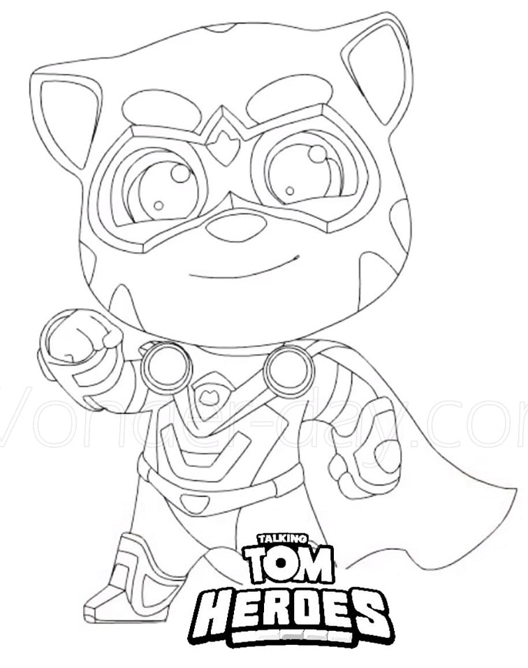 Cool Hero Tom Coloring Game Cool Hero Tom