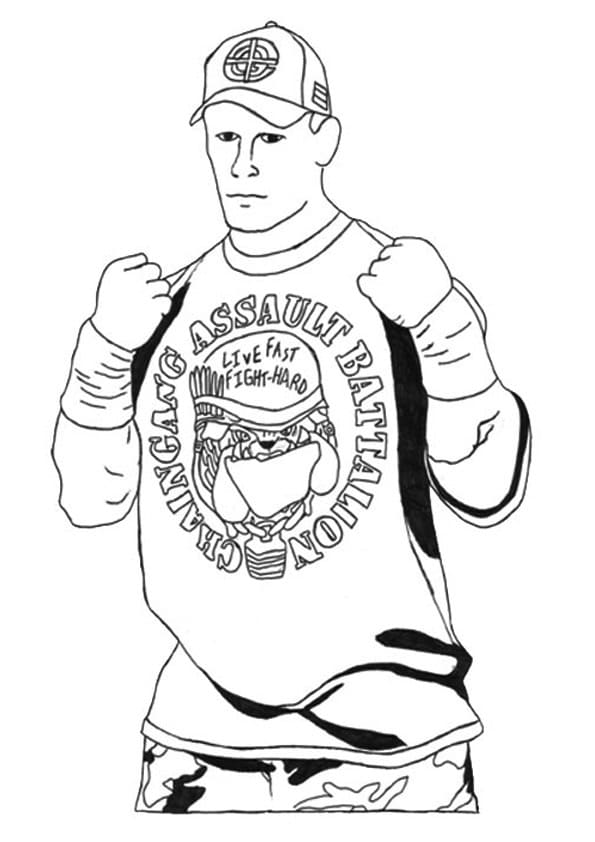 Cool John Cena Coloring Game Cool John Cena