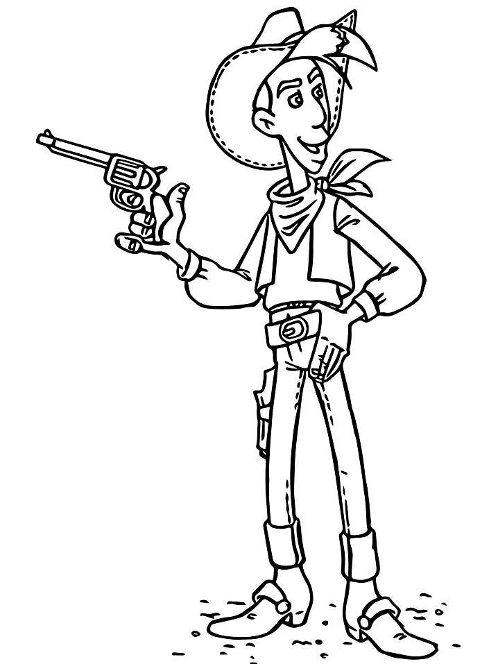 Angry lucky luke coloring play free coloring game online