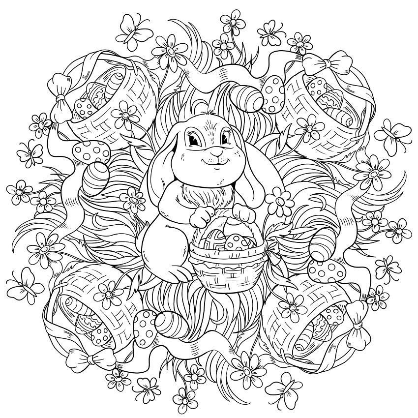 Cool Mandala Easter Coloring Game Cool Mandala Easter