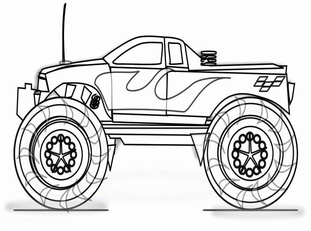 Cool Monster Truck Coloring Game Cool Monster Truck