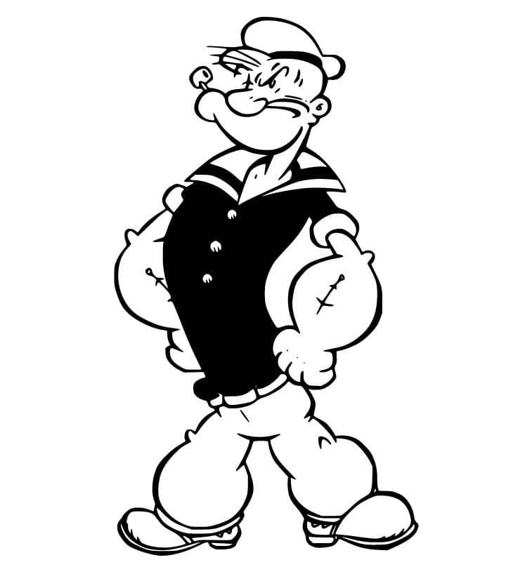Cool Popeye Coloring Game Cool Popeye