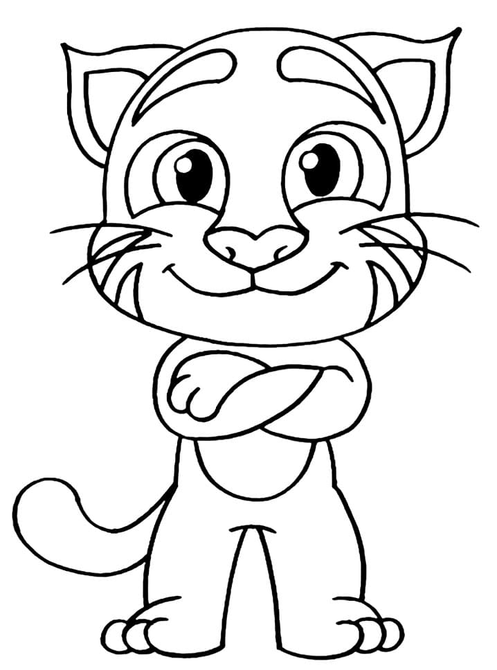 Cool Talking Tom Coloring Game Cool Talking Tom