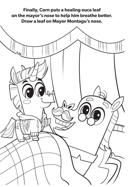 Corn and Peg 1 Coloring Game Corn and Peg 1