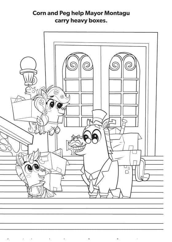 Corn and Peg 3 Coloring Game Corn and Peg 3