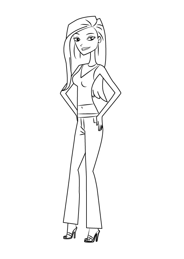 Courtney Masterson from 6teen Coloring Game Courtney Masterson from 6teen