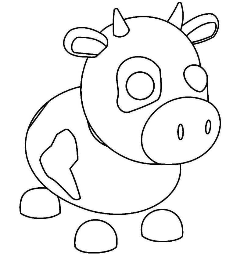 Cow Adopt Me Coloring Game Cow Adopt Me
