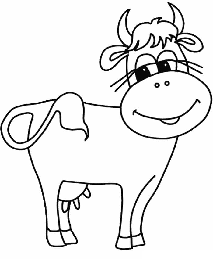 Cow is Smiling Coloring Game Cow is Smiling