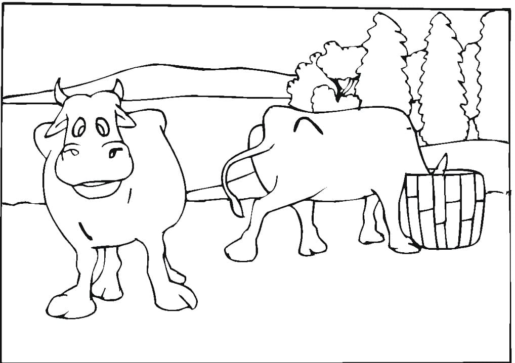 Cows Coloring Game Cows