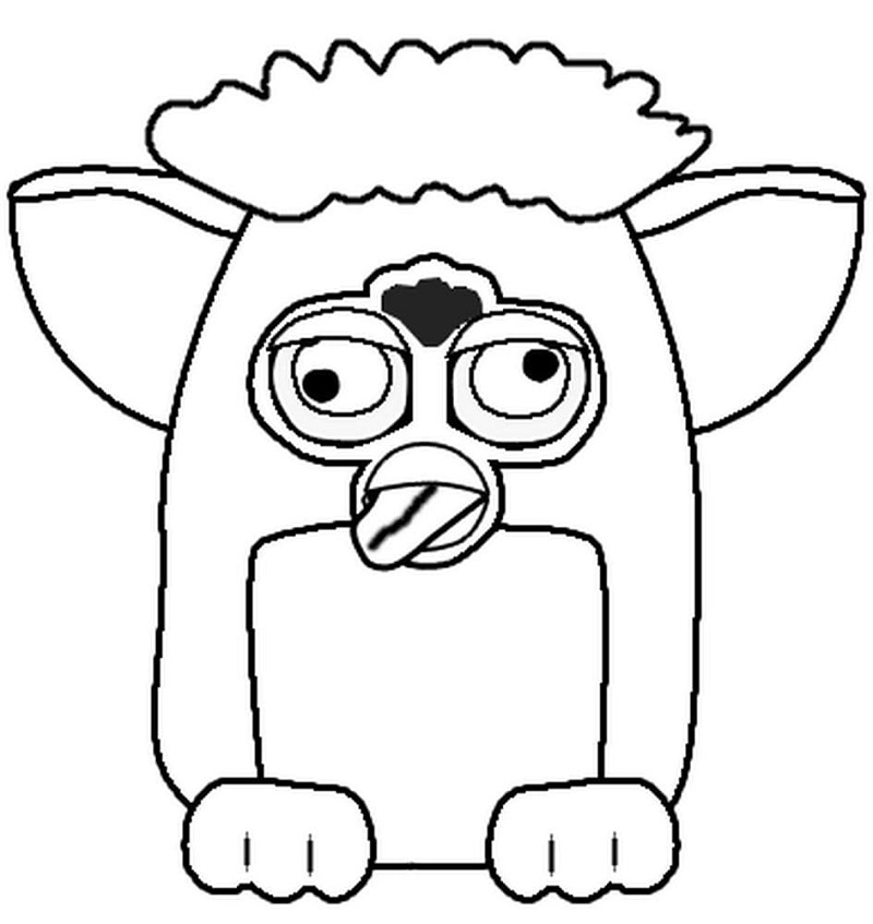 Sad Furby Coloring - Play Free Coloring Game Online