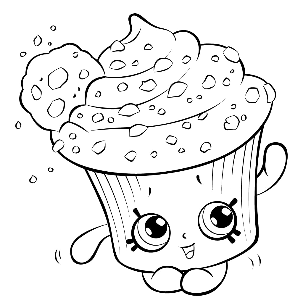 Creamy Cookie Cupcake Shopkin Coloring Game Creamy Cookie Cupcake Shopkin